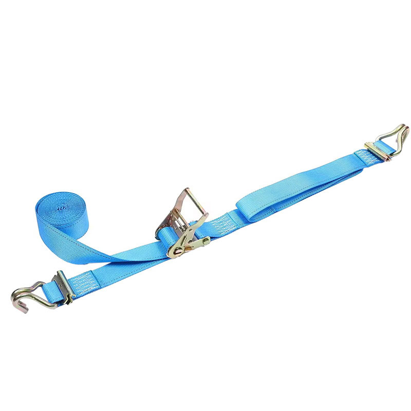 بند 2 اینچی X 12 اینچ آبی E-Track با قلاب های سیمی و اتصالات الکترونیکی فنری